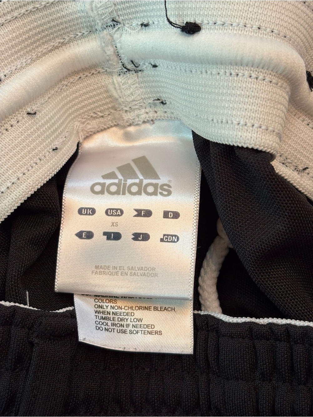 Adidas Kids Baseball pants - Black and White Youth XS and XXS - Picture 4 of 7